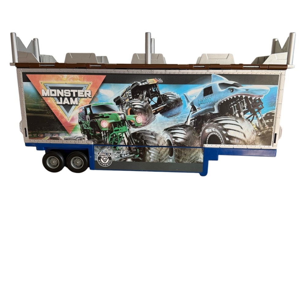 Monster Jam Truck Hauler Play set Trailer Spin Master LTD Trailer Only